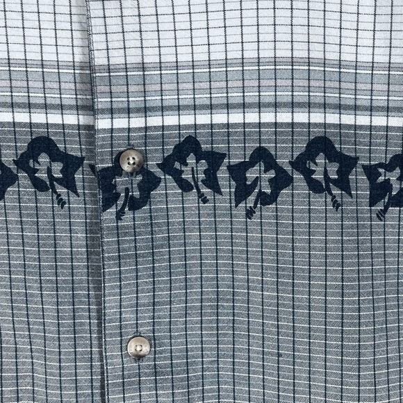 TIMBERLAND Men's Short Sleeve Button  Up Shirt Color Block Hawaiian Print Size L - Picture 4 of 10